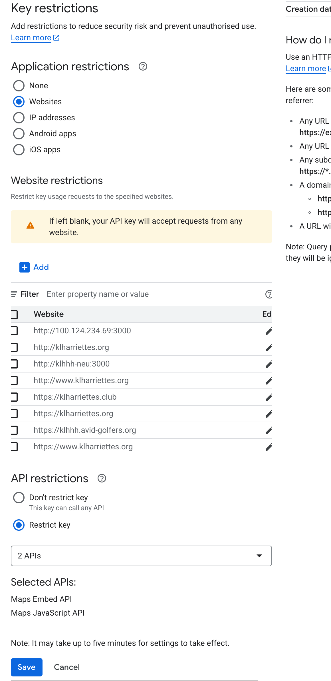 Google Maps API Key setup